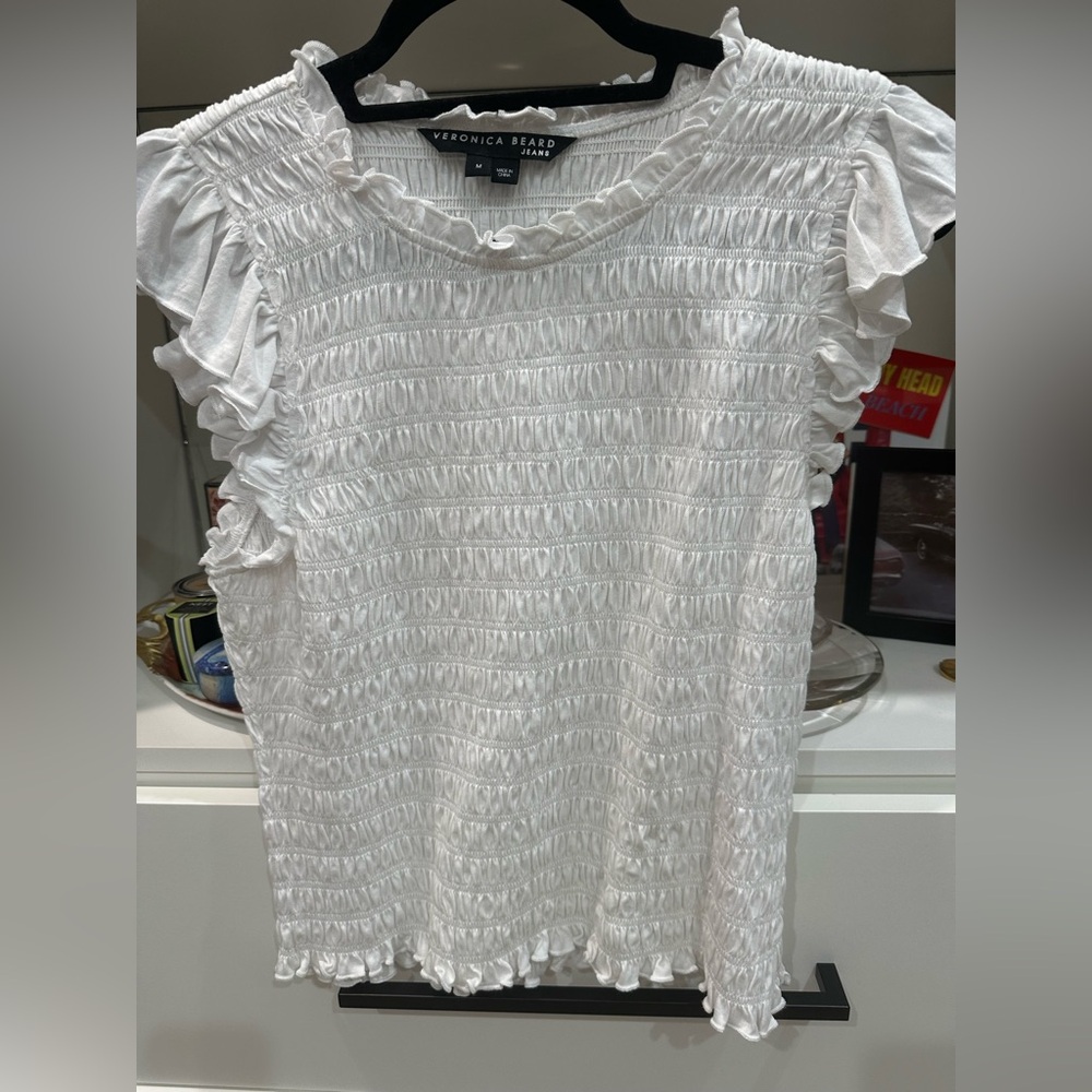 Veronica Beard Smocked Shirt